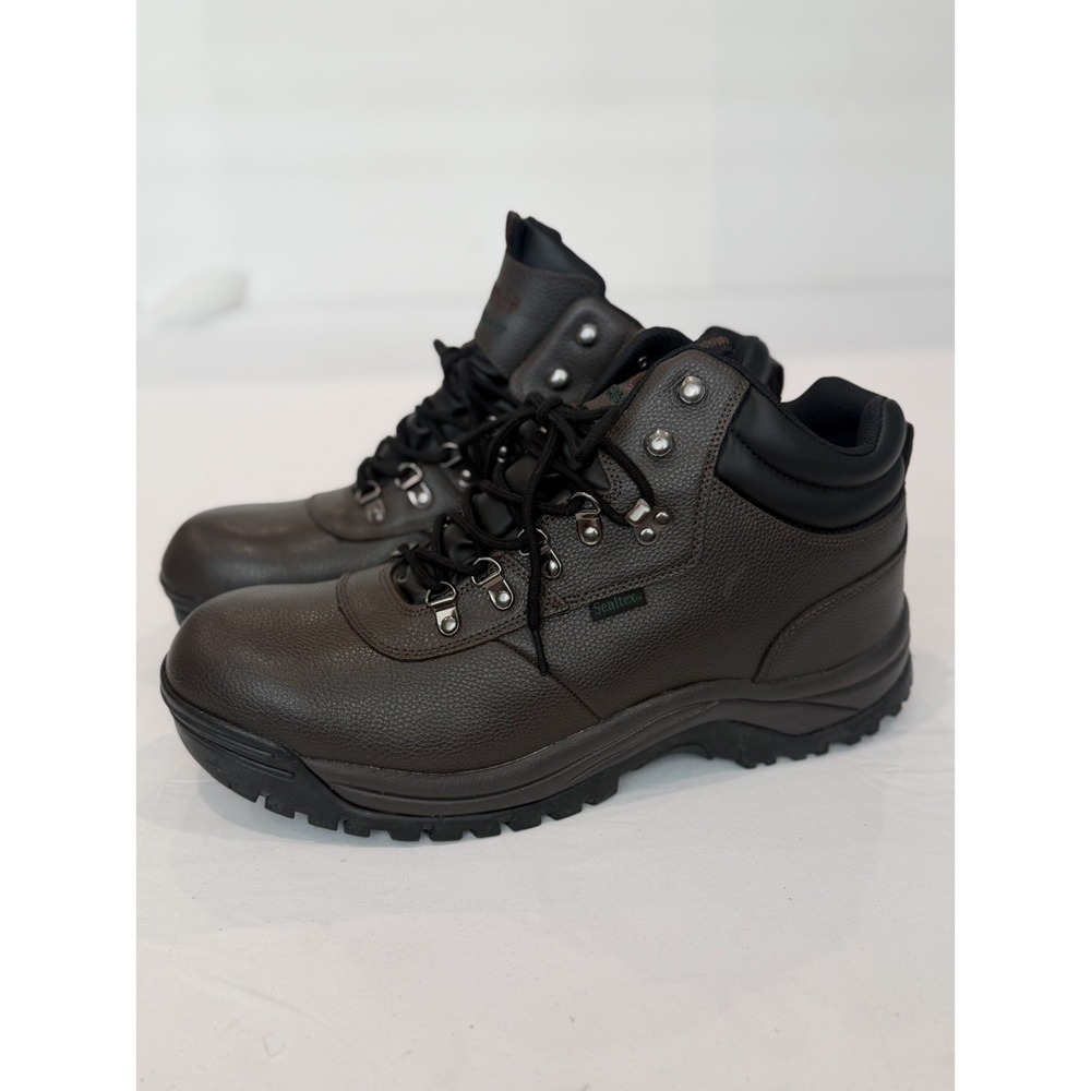 Propet Composite Toe Men's Size 16 SPECIAL SIZE Cliff Walker Brown traction con